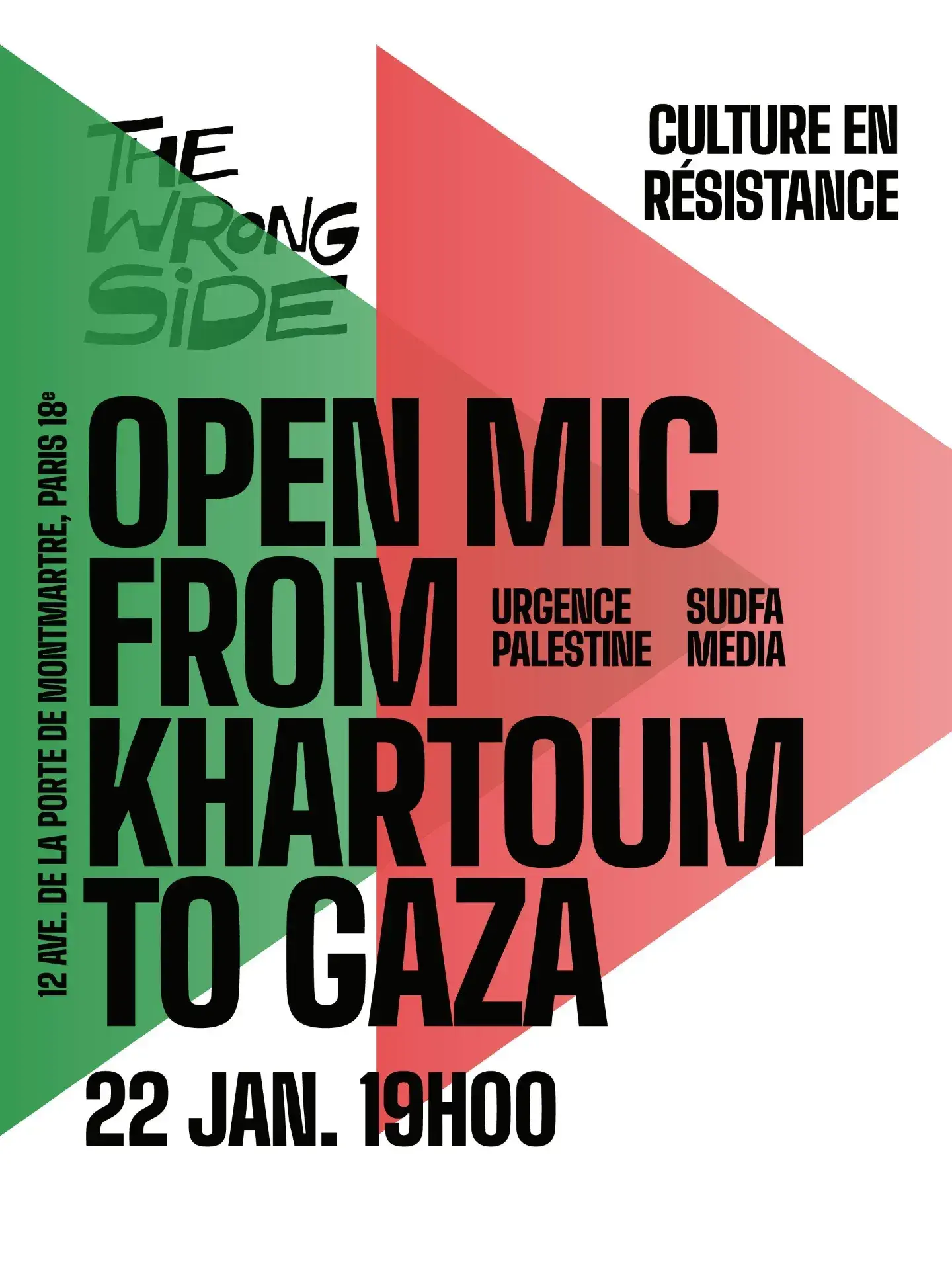 Open mic Urgence Palestine X Sudfa