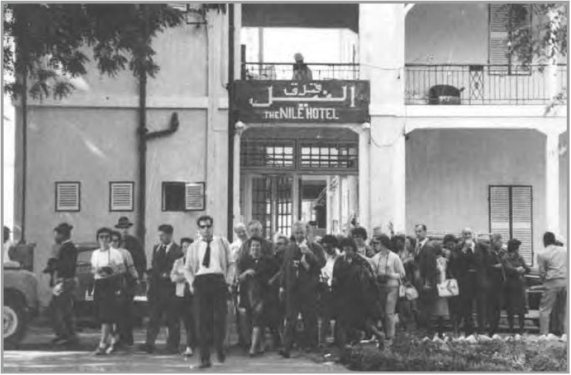 L'hôtel du Nil de Wadi Halfa en 1960 (source : Sudan National Archives) 