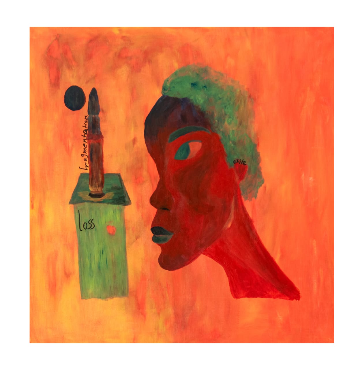 Sans titre. Toile d'Esra Rahama. 