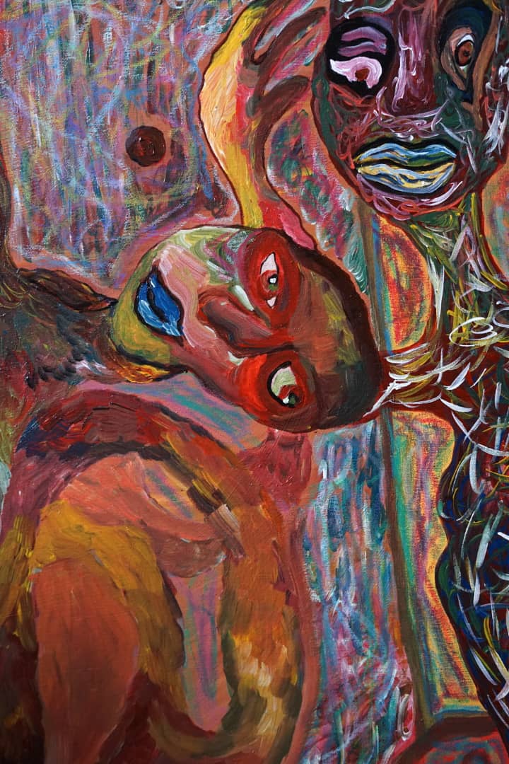 Tableau d'Esra Rahama. Sans titre. 