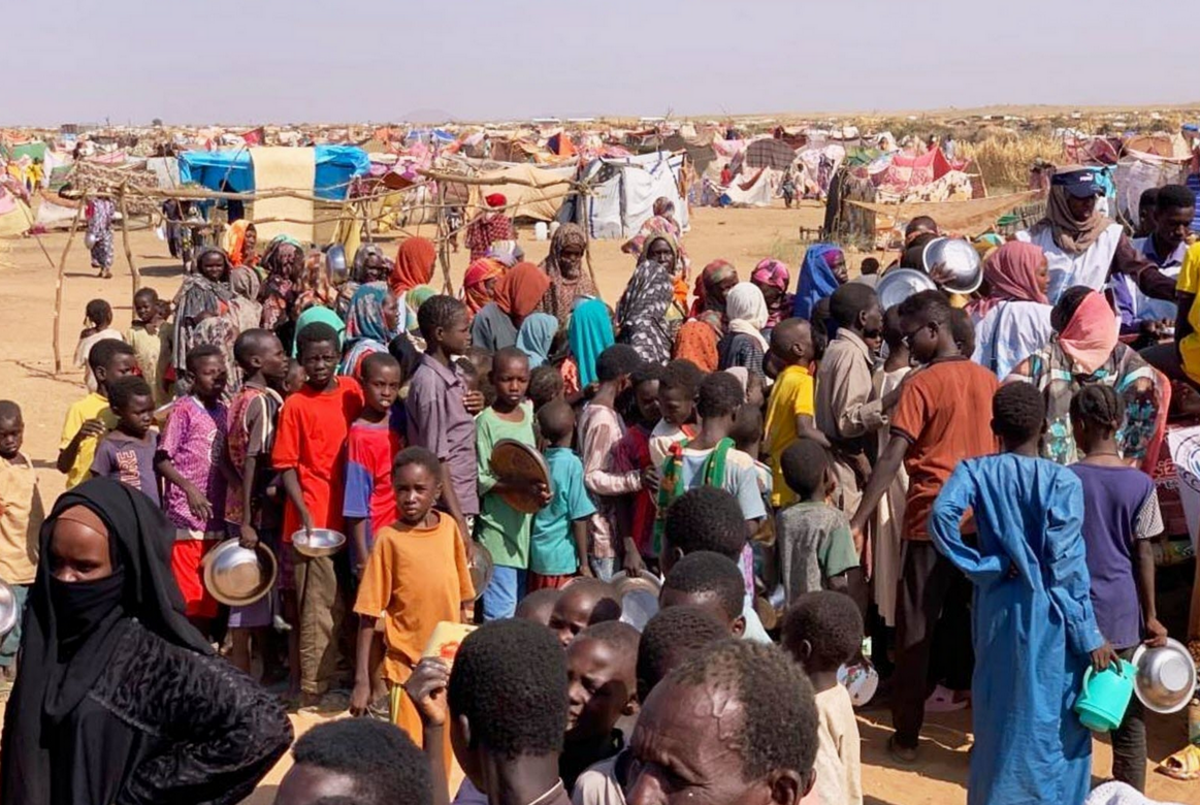 Déplacé.es de la ville d'El Fasher à Tawila. Auteur : Sipa-NRC.